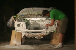 Painting the engine bay